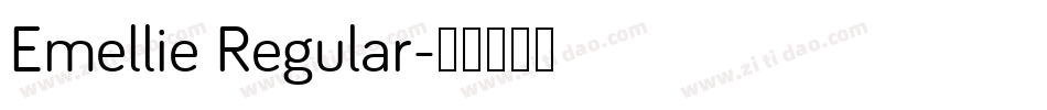Emellie Regular字体转换
